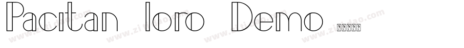 Pacitan loro Demo字体转换